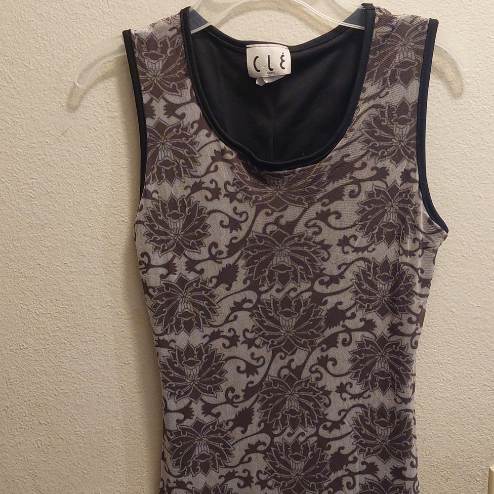 Women's Black and White Small Bodycon Maxi Dress